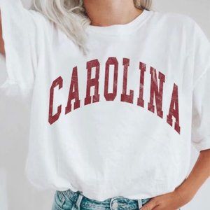 South Carolina Crewneck tshirt, Carolina Gamecocks Cotton Tee, Unisex Style Tee